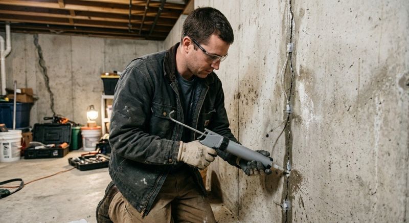 Basement Crack Repair in Tulsa County, OK