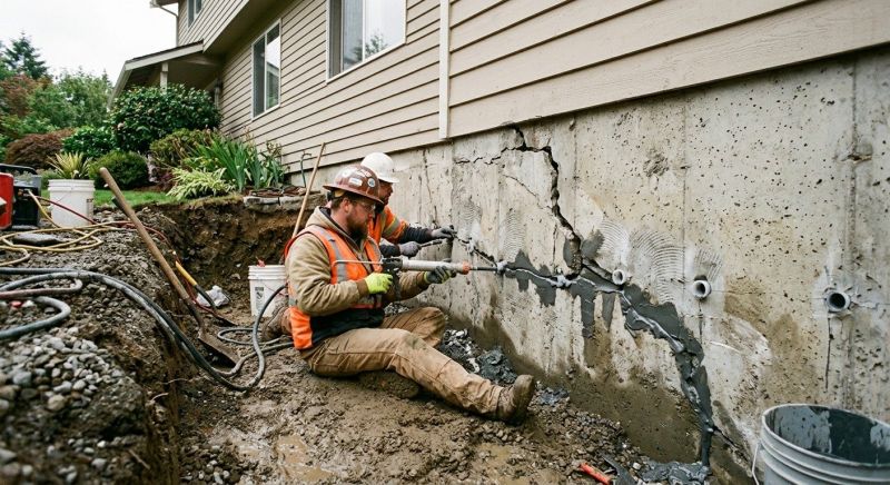 Basement Foundation Repair in Mounds, OK