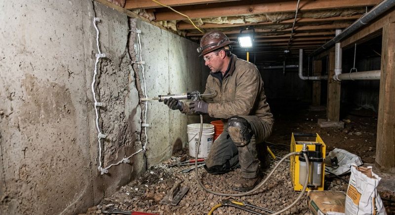 Basement Foundation Repair in Sand Springs, OK