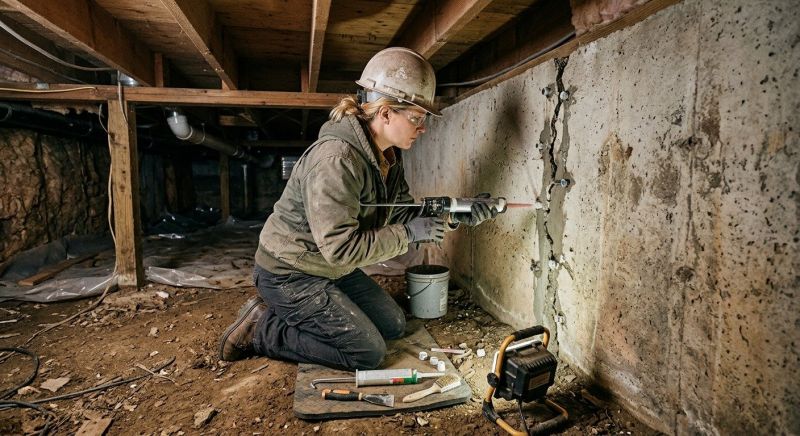 Basement Foundation Repair in Tulsa, OK