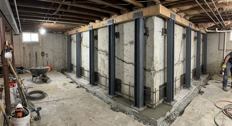 Basement Stabilization in Tulsa County, OK