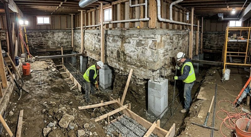 Basement Underpinning in Tulsa County, OK
