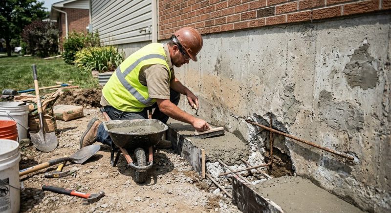 Concrete Foundation Repair in Mounds, OK