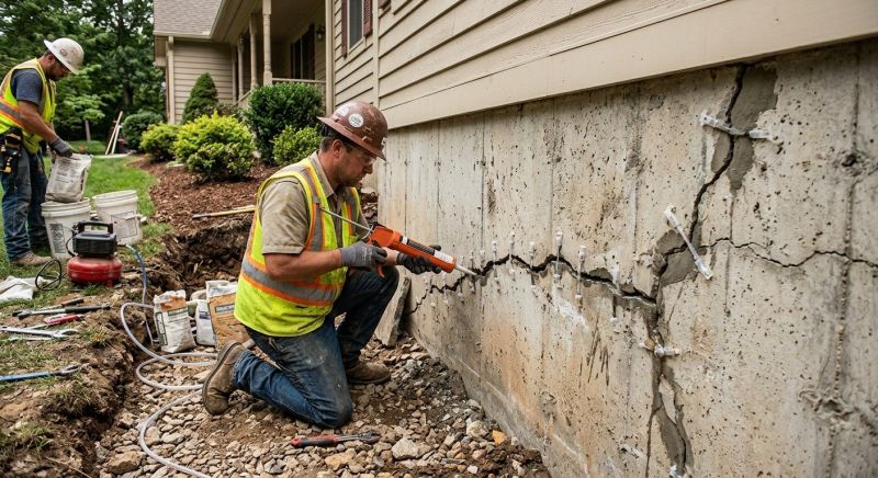 Cracked Foundation Repair in Coweta, OK