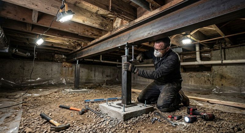 Crawlspace Structural Repair in Tulsa County, OK