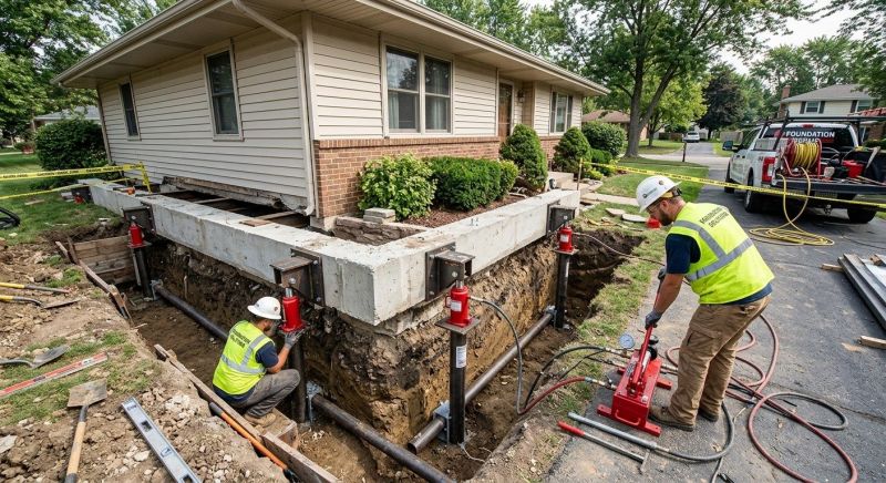 Foundation Jacking in Broken Arrow, OK