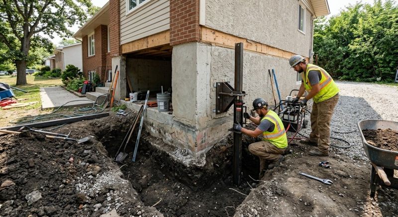 Foundation Pier Repair in Tulsa County, OK