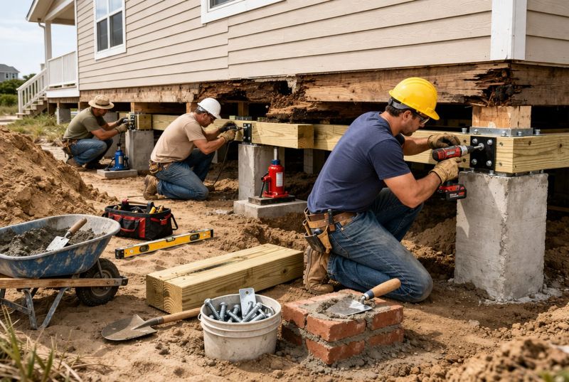 Foundation Raising in Mounds, OK
