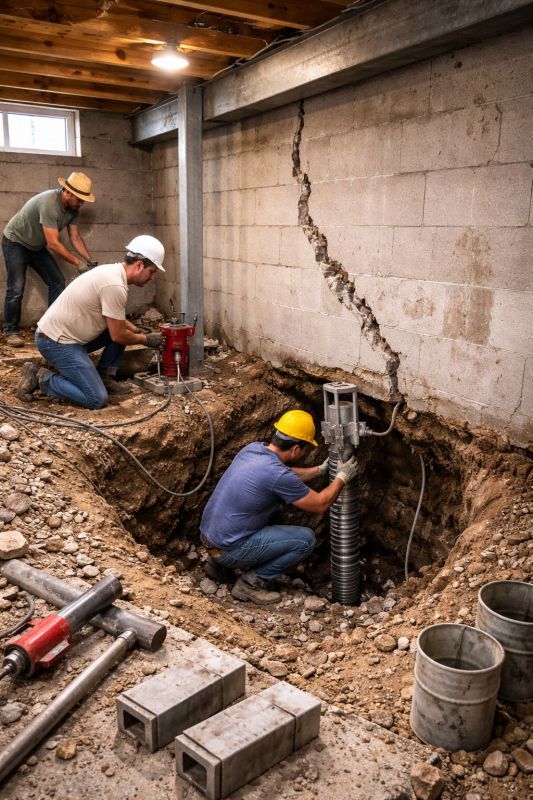 Foundation Structural Repair in Wagoner County, OK