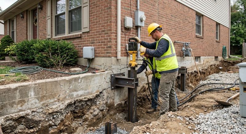 Helical Piers Installation in Tulsa County, OK