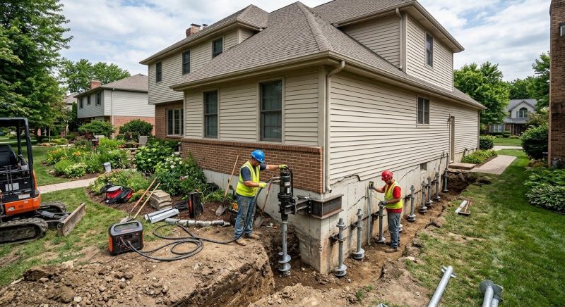 Helical Pile Installation in Tulsa County, OK