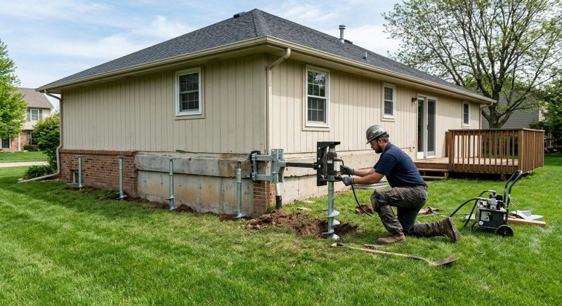 Settling Foundation Service in Mounds, OK
