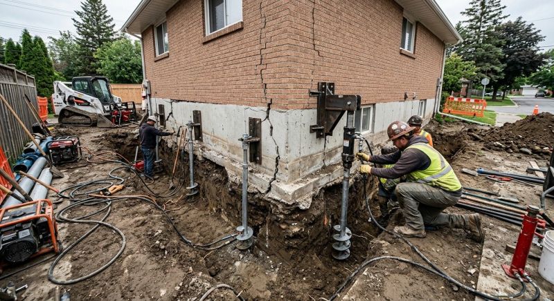 Sinking Foundation Repair in Mounds, OK