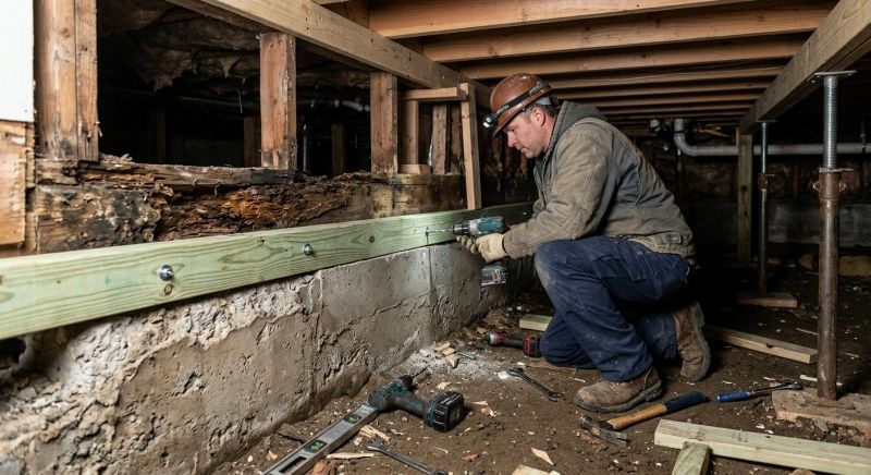 Sinking Foundation Repair in Porter, OK