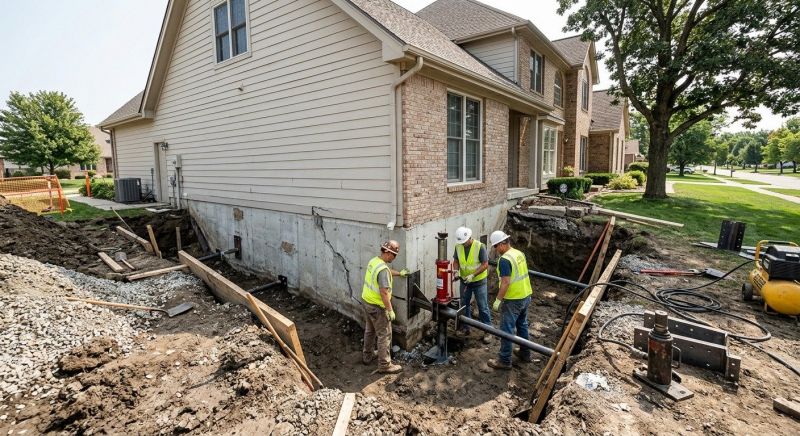 Sinking Foundation Repair in Porter, OK