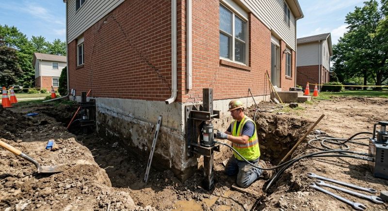 Sinking Foundation Repair in Wagoner County, OK